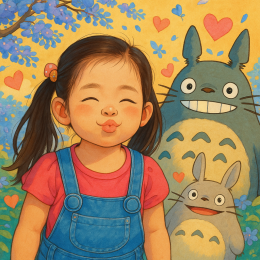 AI圖片 #吉普力風格圖片 #貼圖 #漫畫圖作品