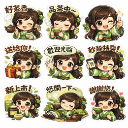 茶葉IP #貼圖創作 # 茶葉IP #貼圖創作 #